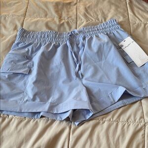 Layer 8 Blue Heron Woven Pocket Shorts
